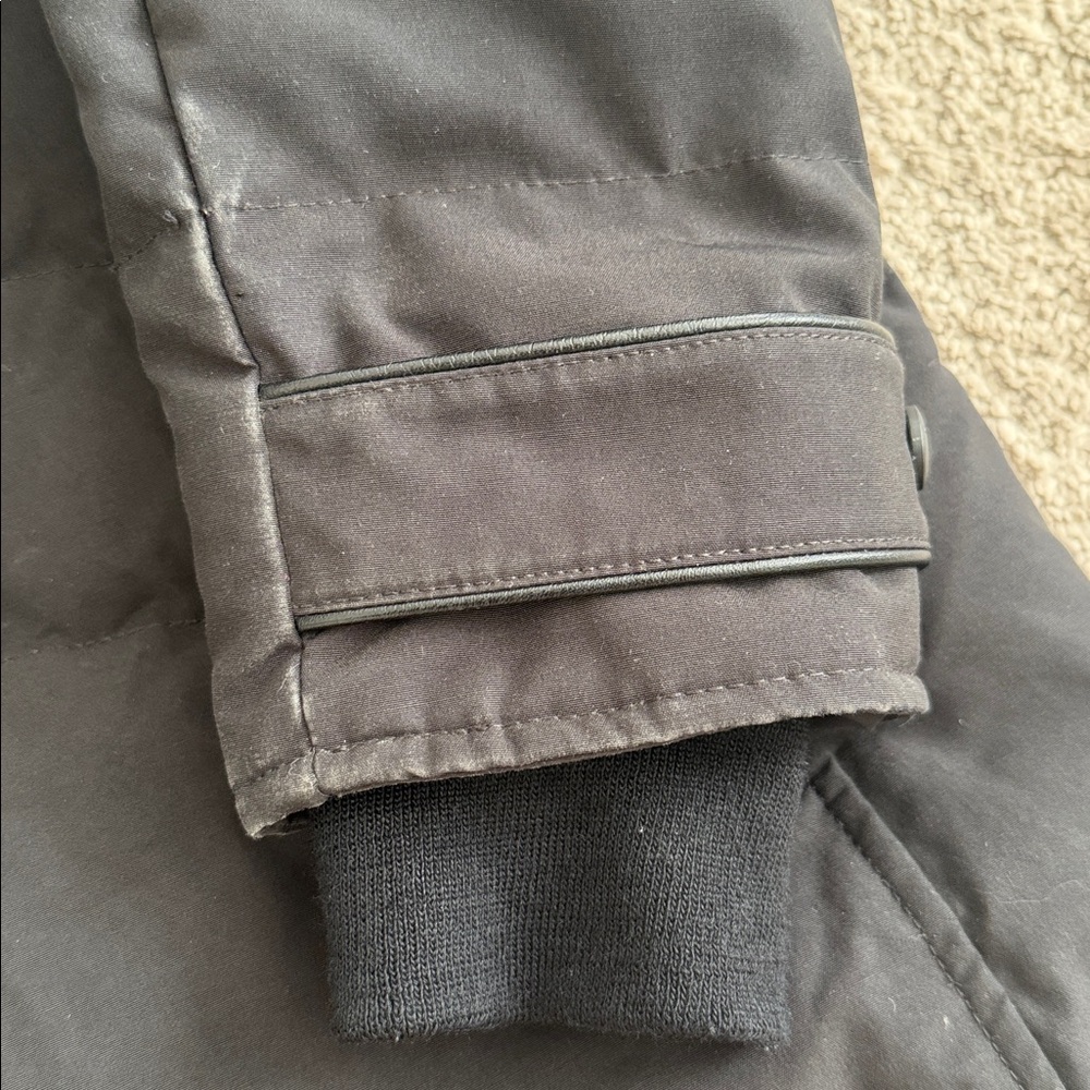Canada Goose Lorette Parka Black Woman’s Size Small Hood Pockets - Picture 6 of 14
